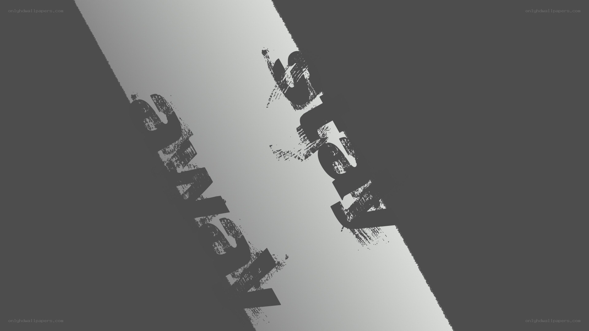 grunge text on diagonal stripe