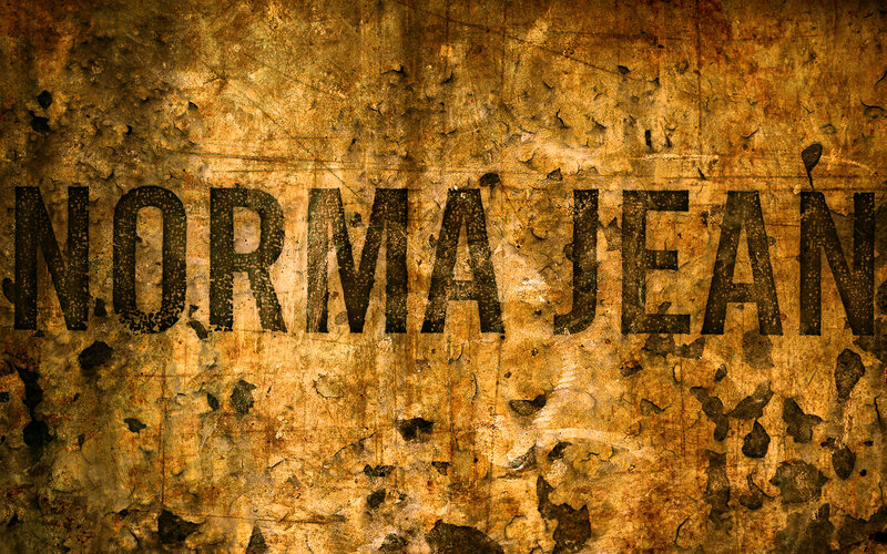 grunge text on weathered surface