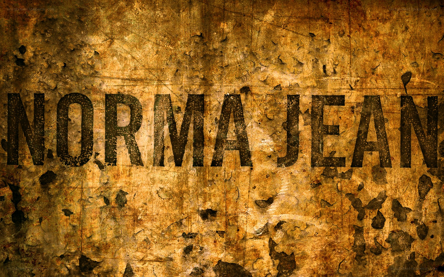 grunge text on weathered surface