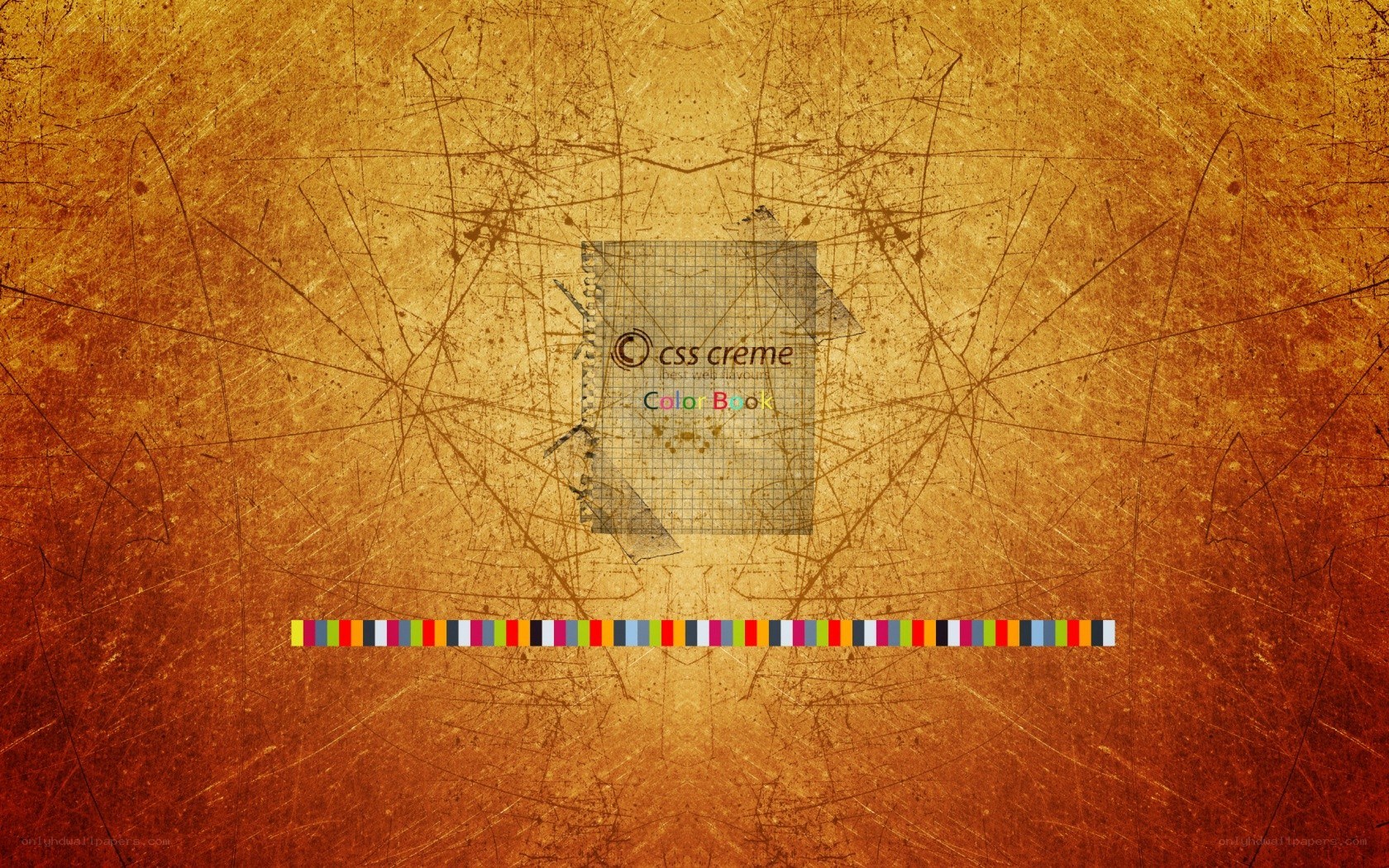 grunge texture with color palette