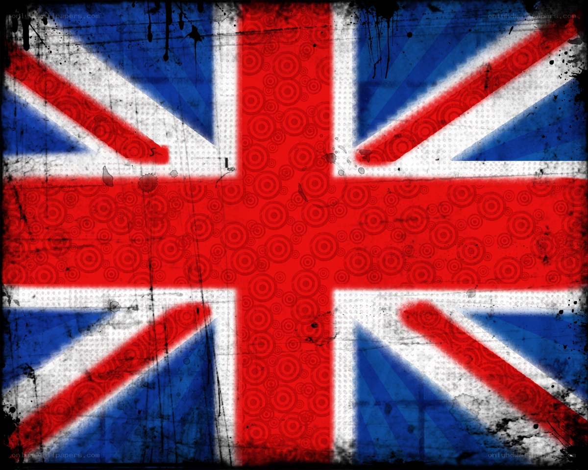 grunge union jack flag