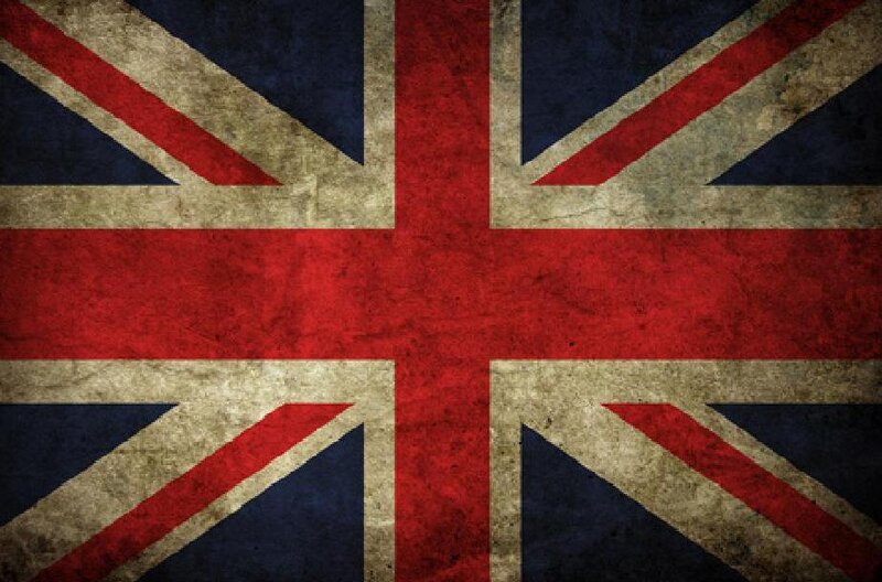 grunge union jack flag