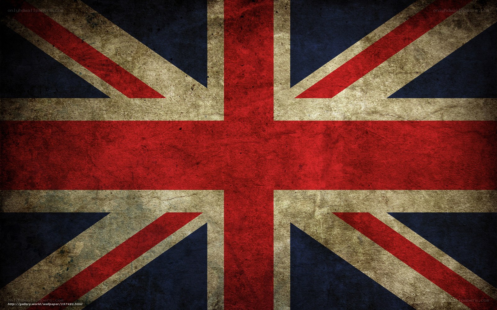grunge union jack flag