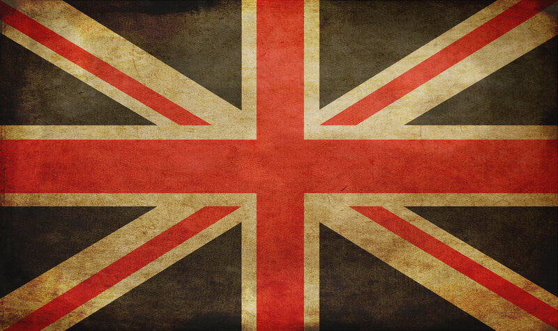 grunge union jack flag