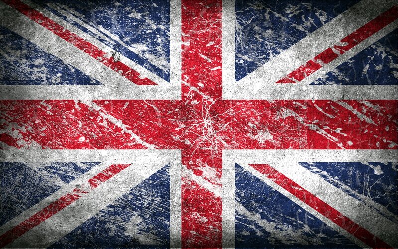 grunge union jack flag