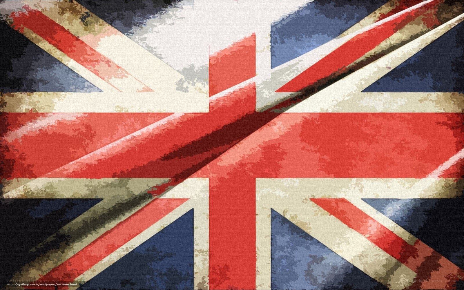 grunge union jack flag