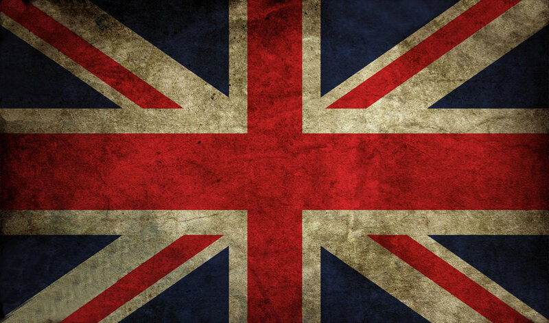 Grunge Union Jack Flag — Red, Neutral