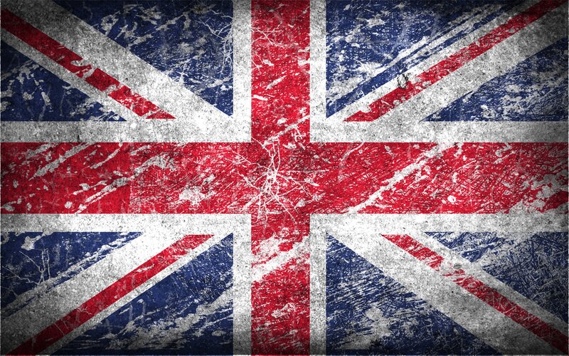 Grunge Union Jack Flag — Red, Weathered
