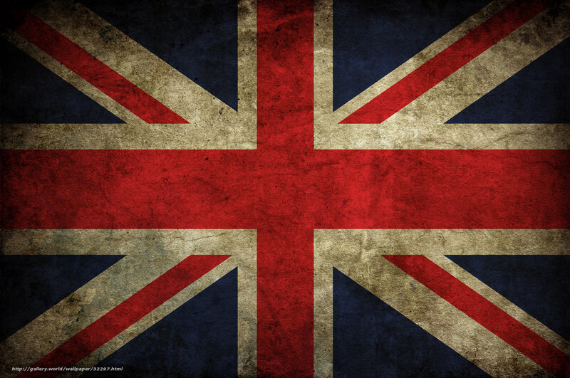 grunge union jack flag