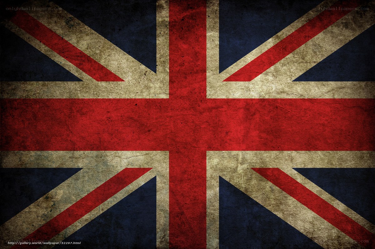 grunge union jack flag