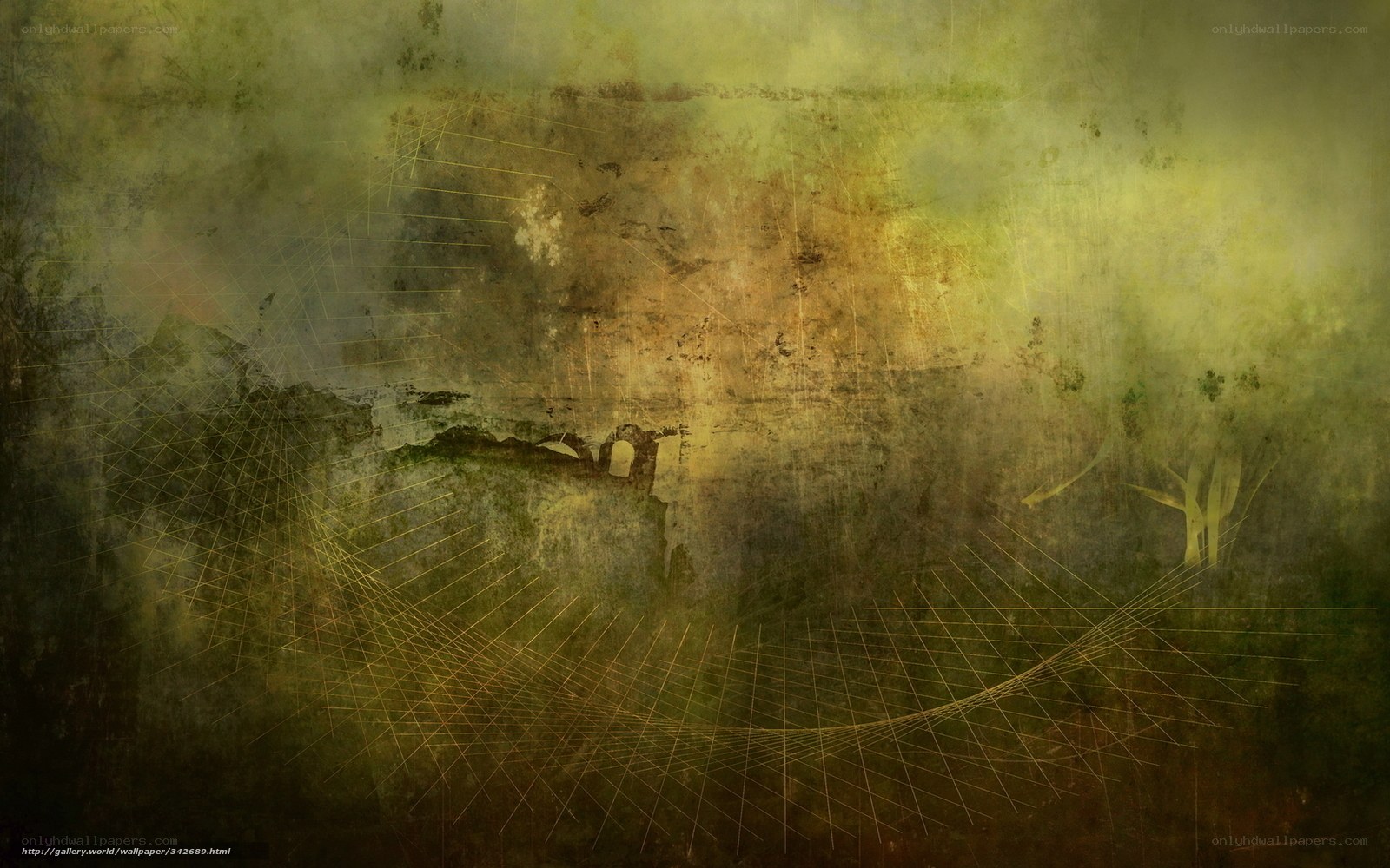 grungy abstract landscape