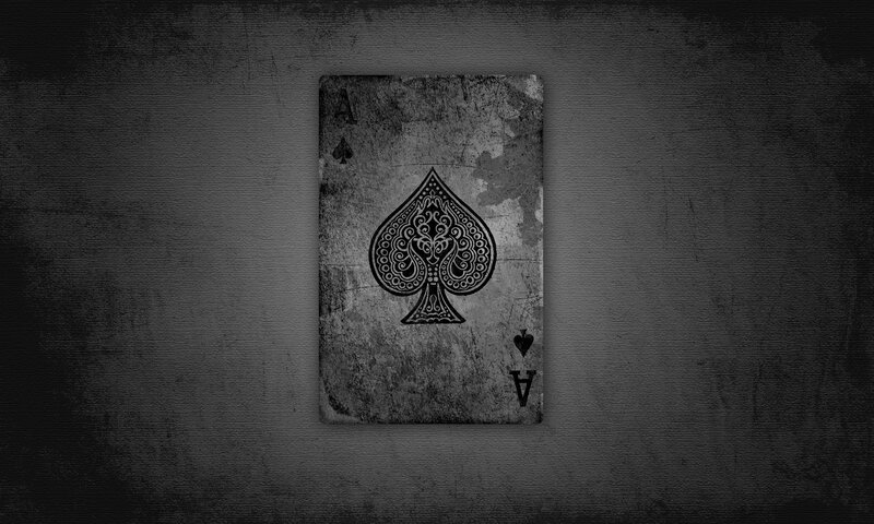 grungy ace of spades