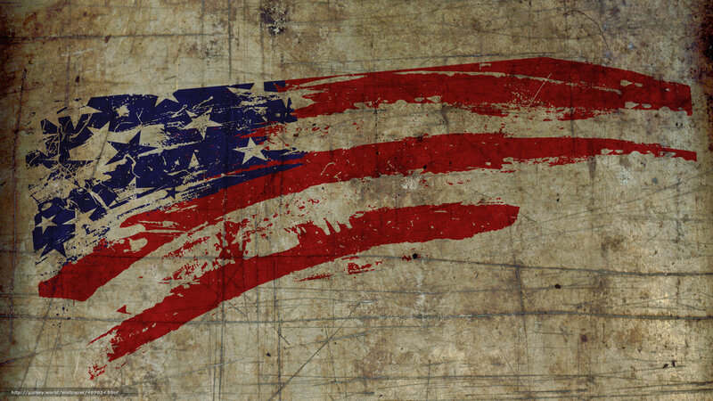 grungy american flag design