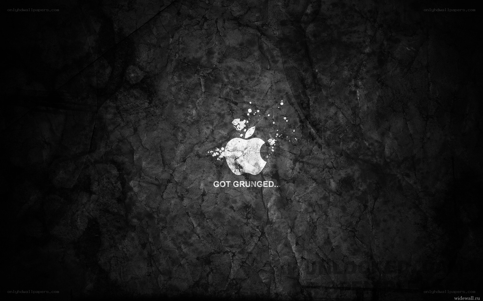 grungy apple logo wallpaper