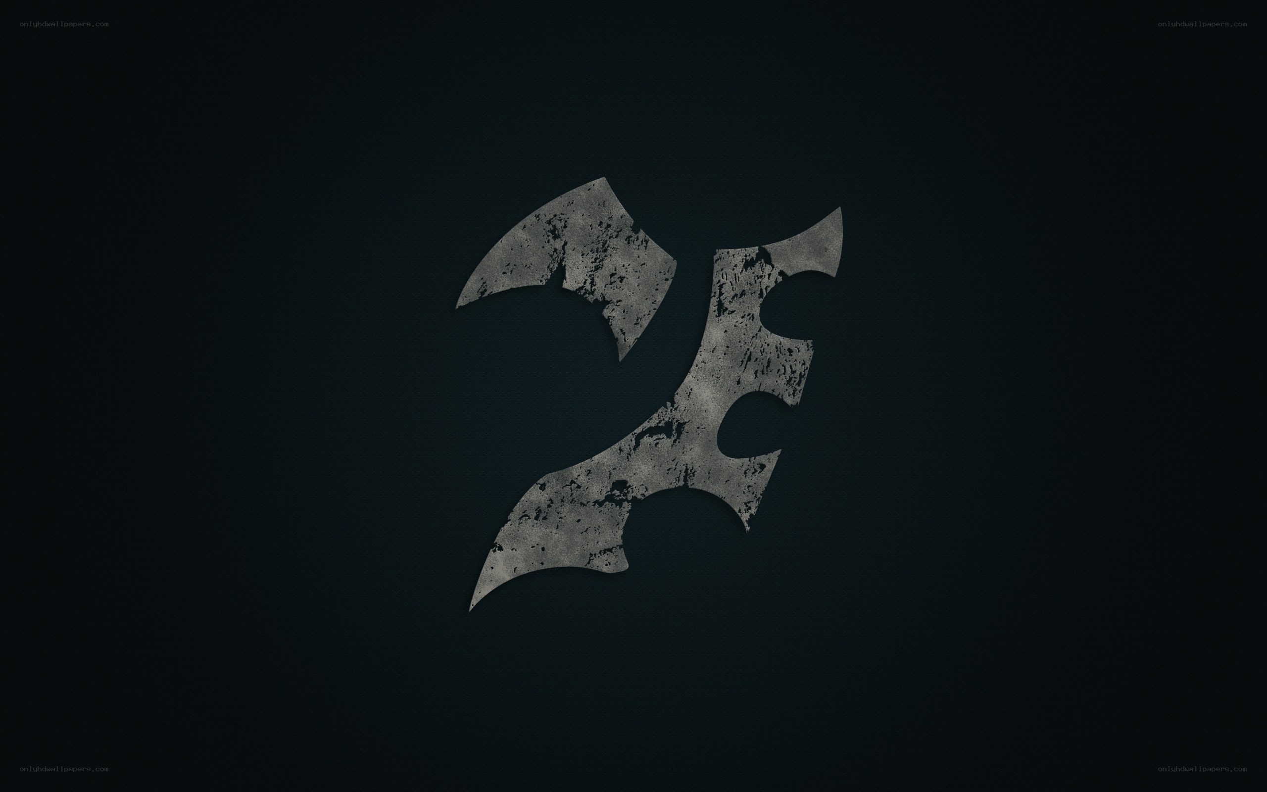 grungy axe logo