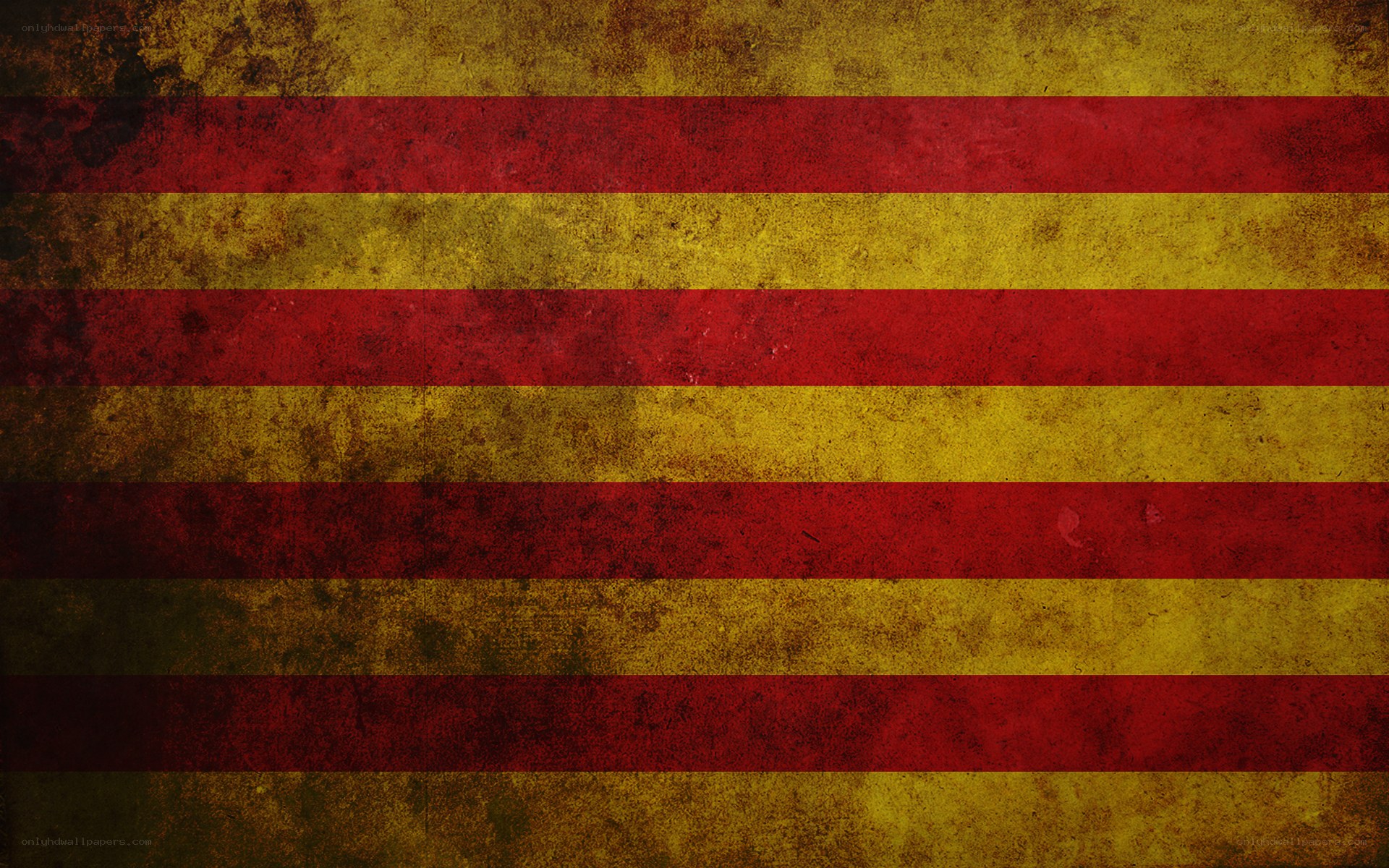 grungy catalan flag