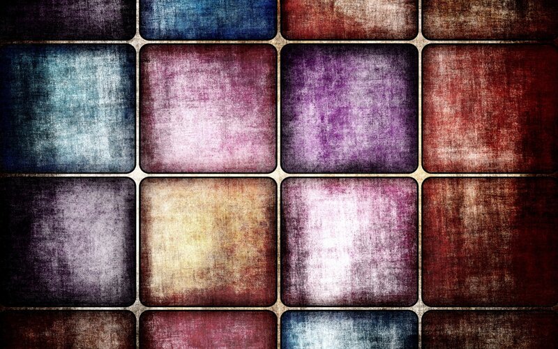 Grungy Colored Tiles