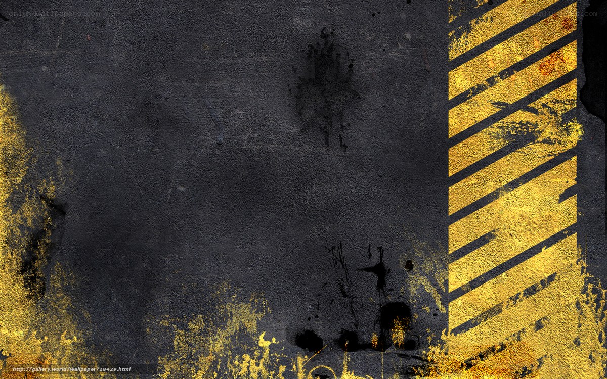 grungy concrete with yellow stripes