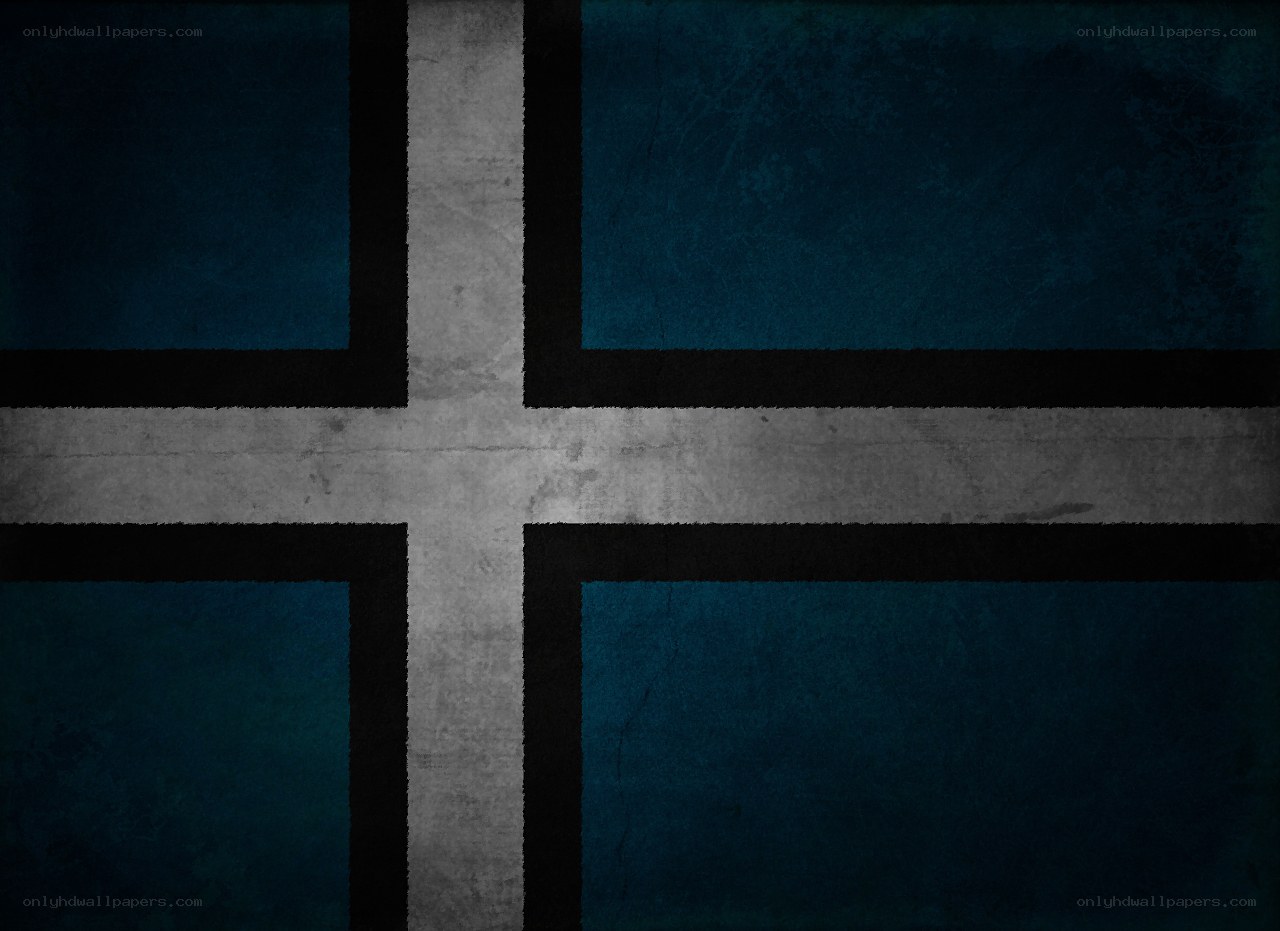 grungy cross flag design