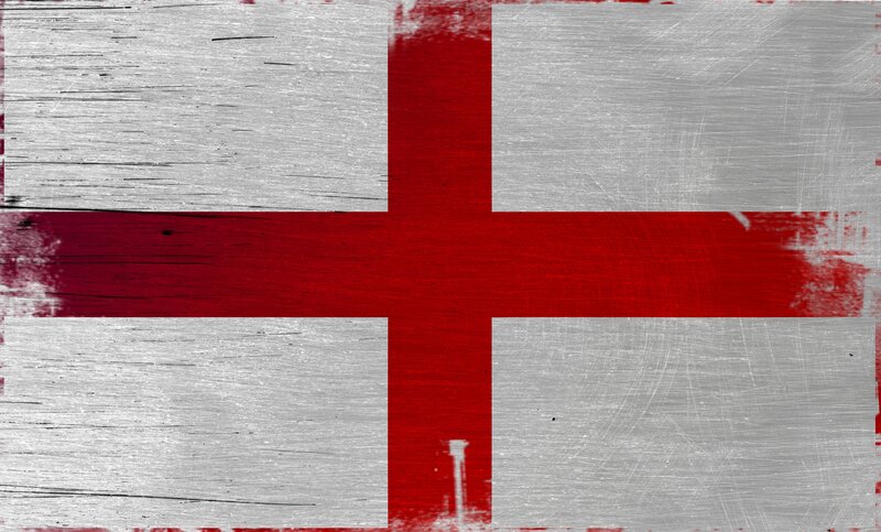 grungy england flag