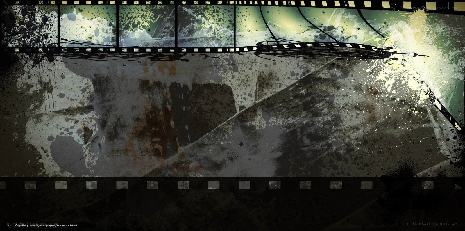 grungy film strip background
