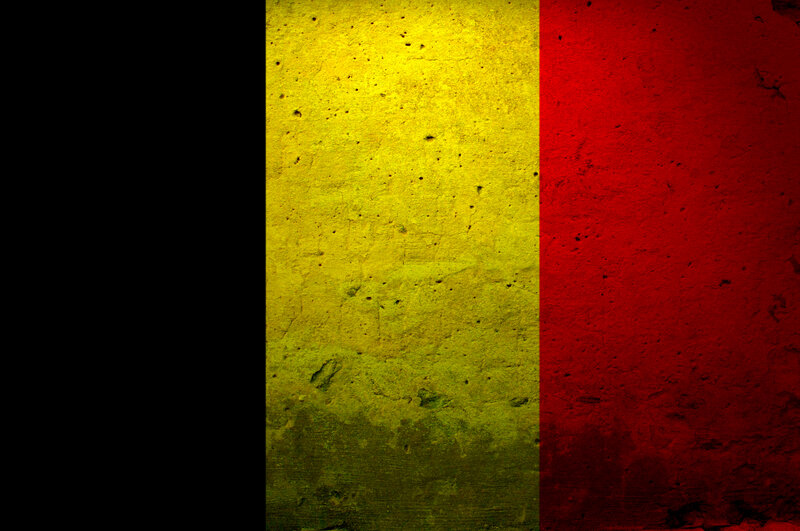 grungy flag of belgium