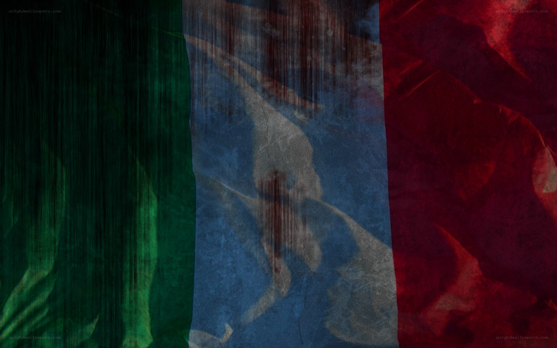 grungy flag with skull overlay