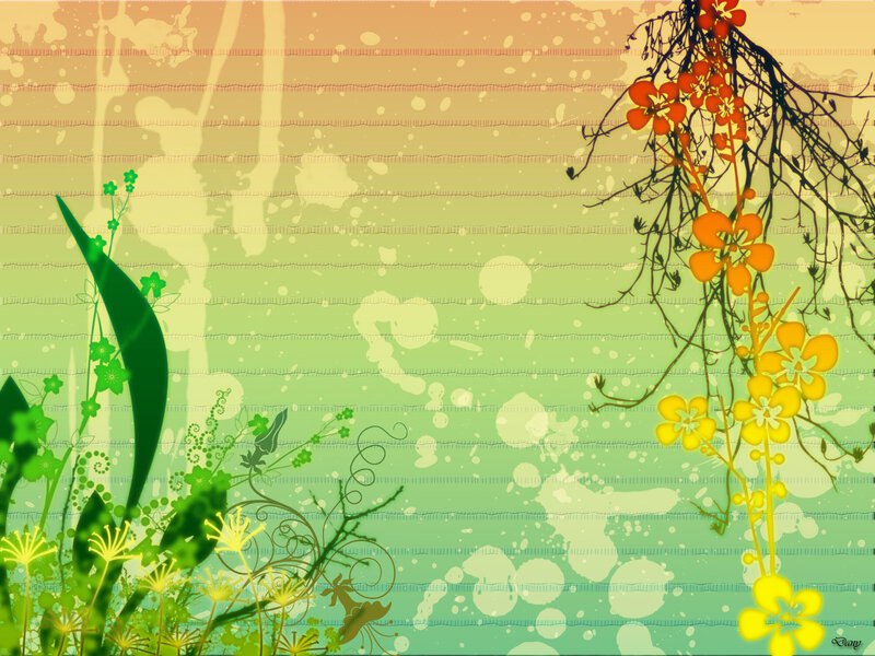 grungy floral background art