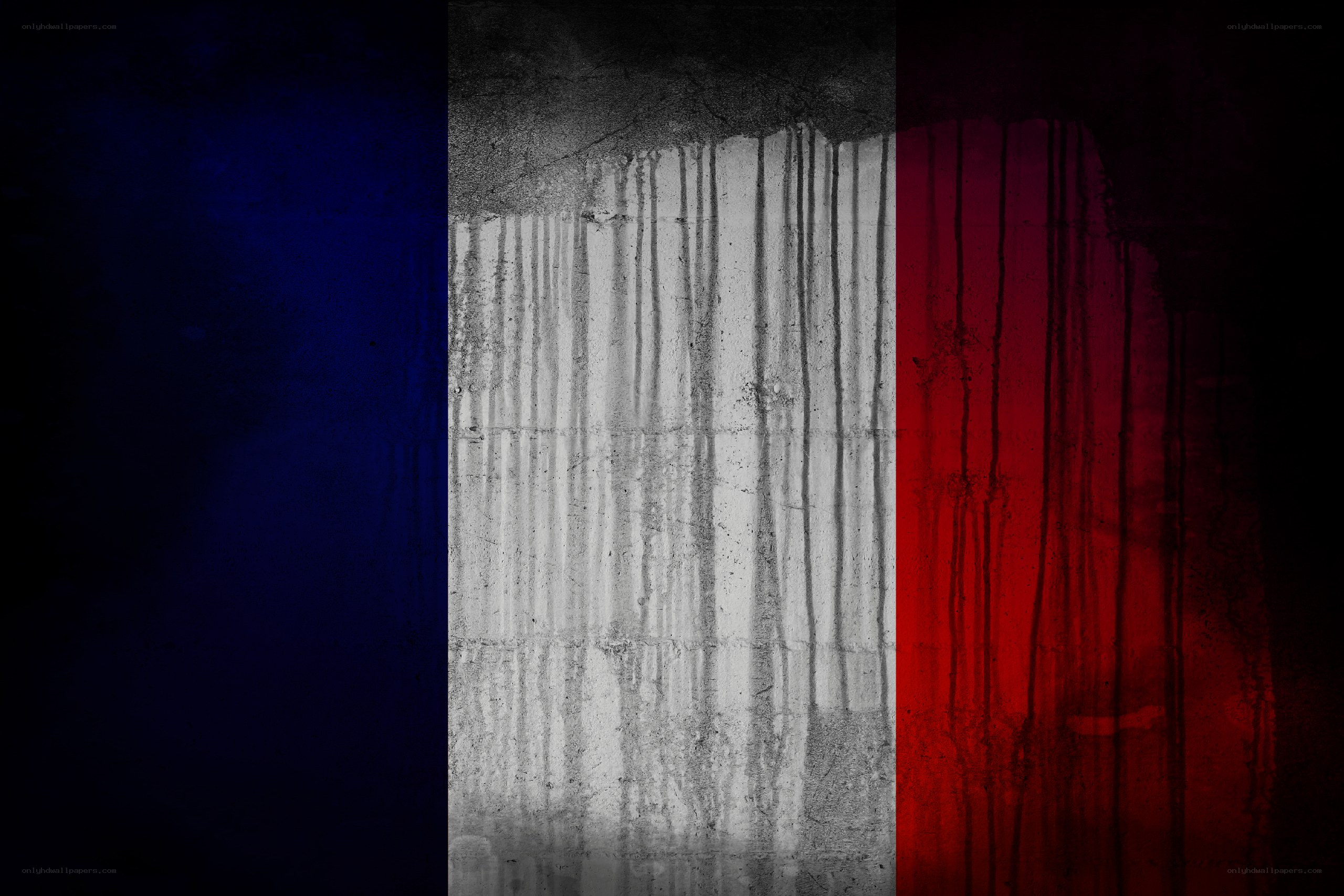 grungy french flag design