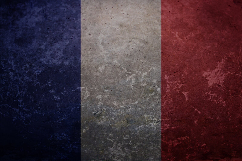 grungy french flag