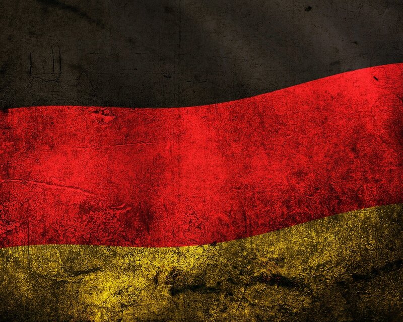grungy german flag