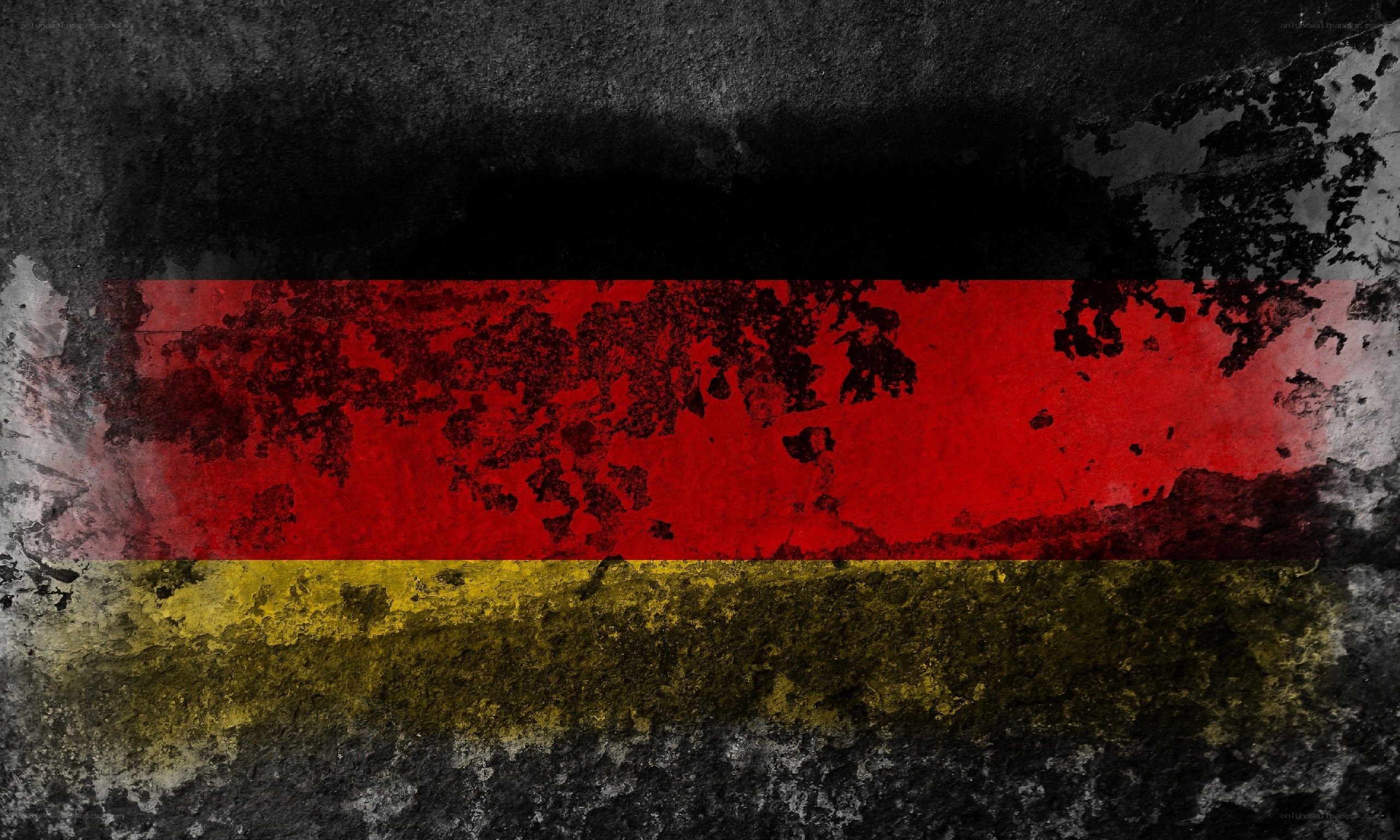 grungy german flag