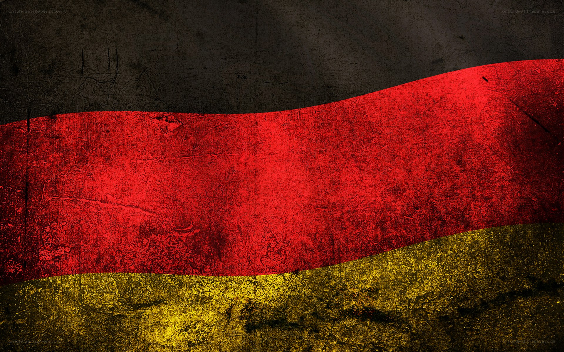 grungy german flag