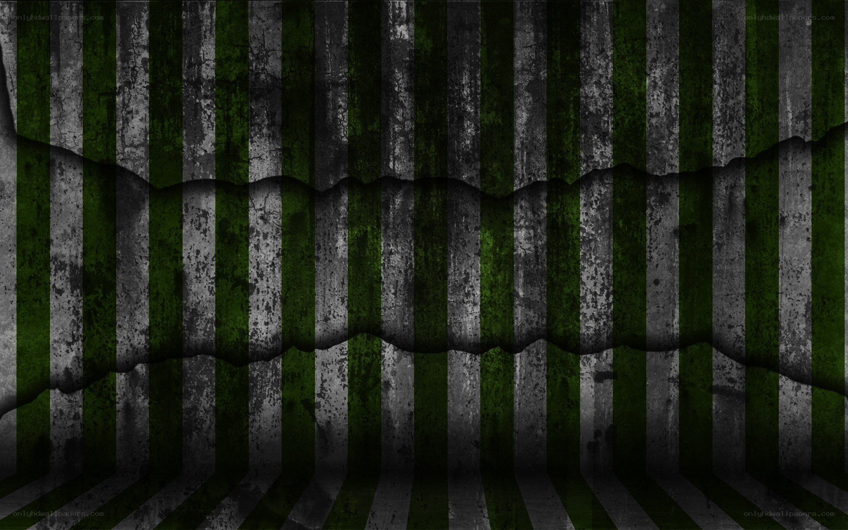 grungy green and gray stripes