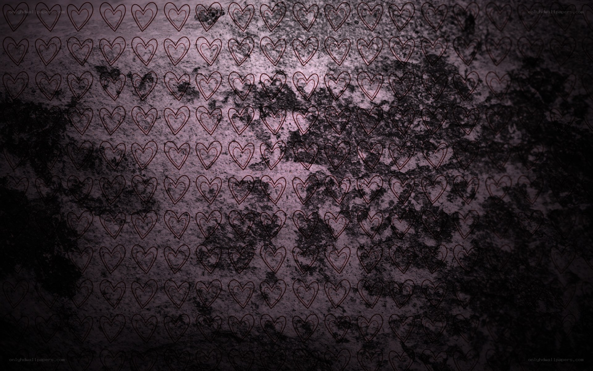 grungy heart pattern background