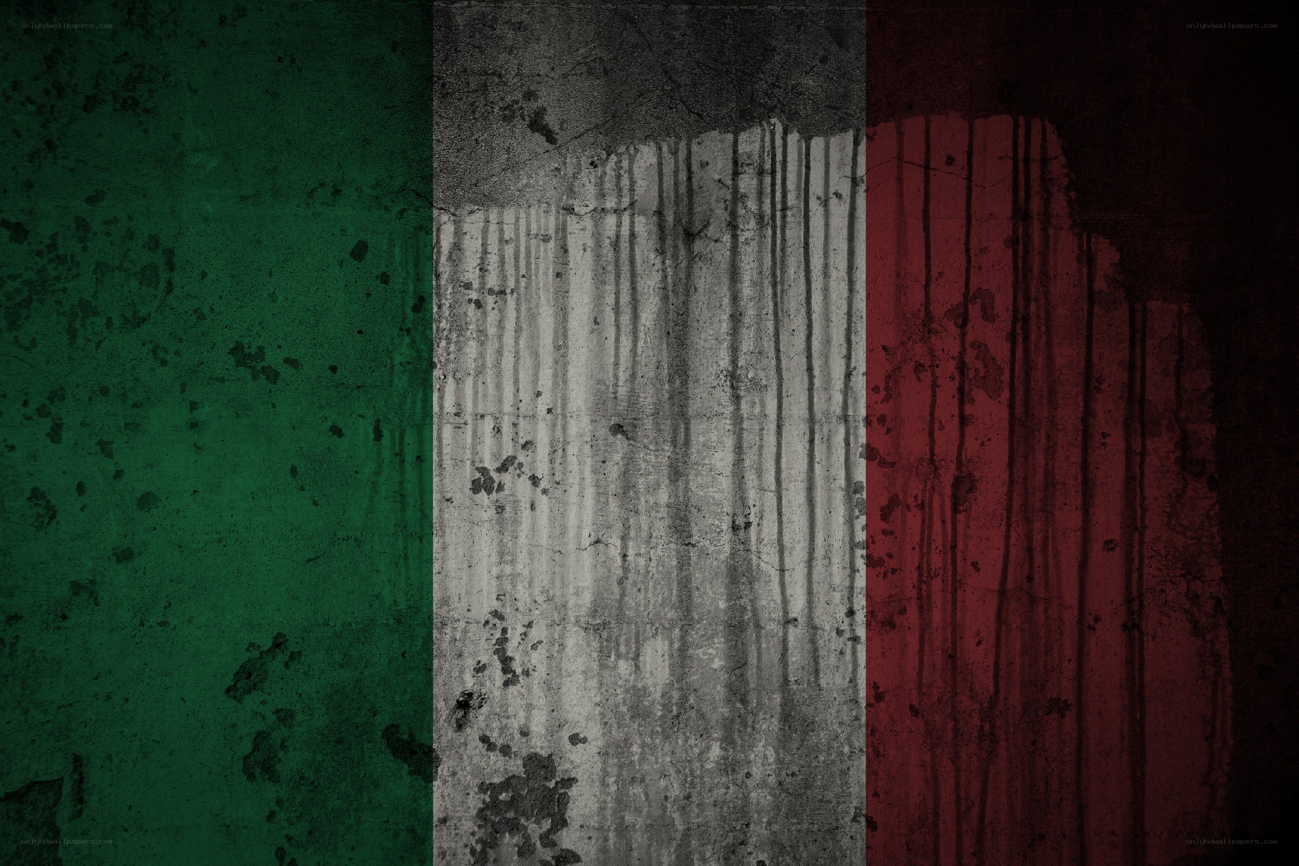 grungy italian flag design