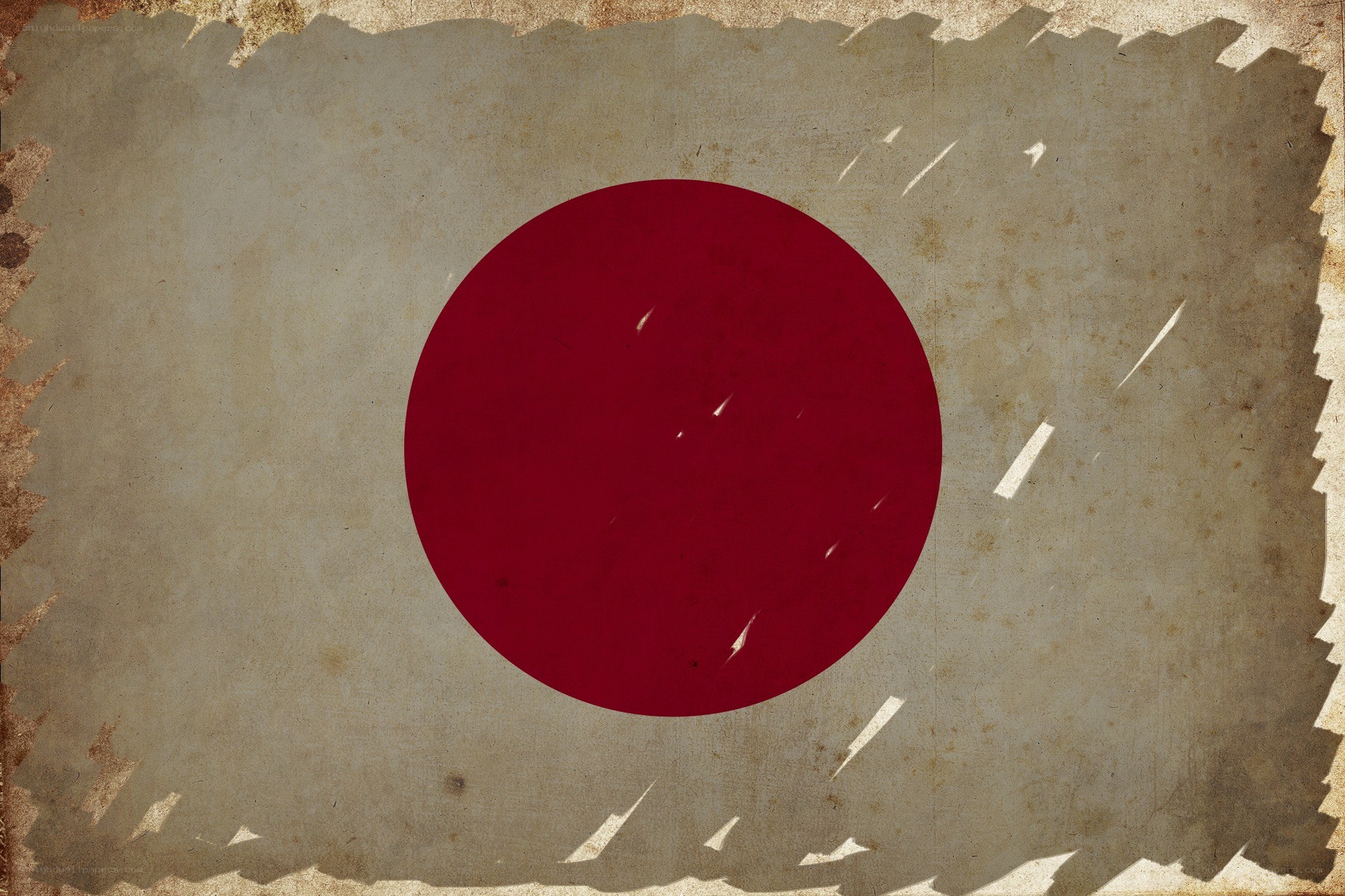 grungy Japanese flag