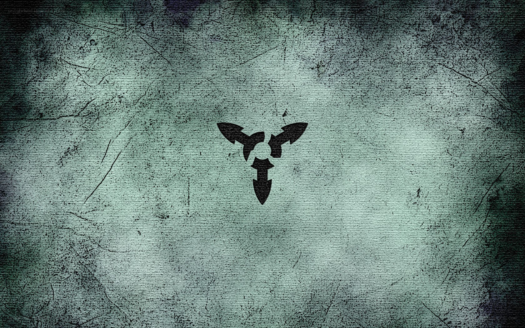 grungy logo on textured background