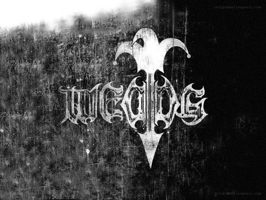 grungy logo with jester hat