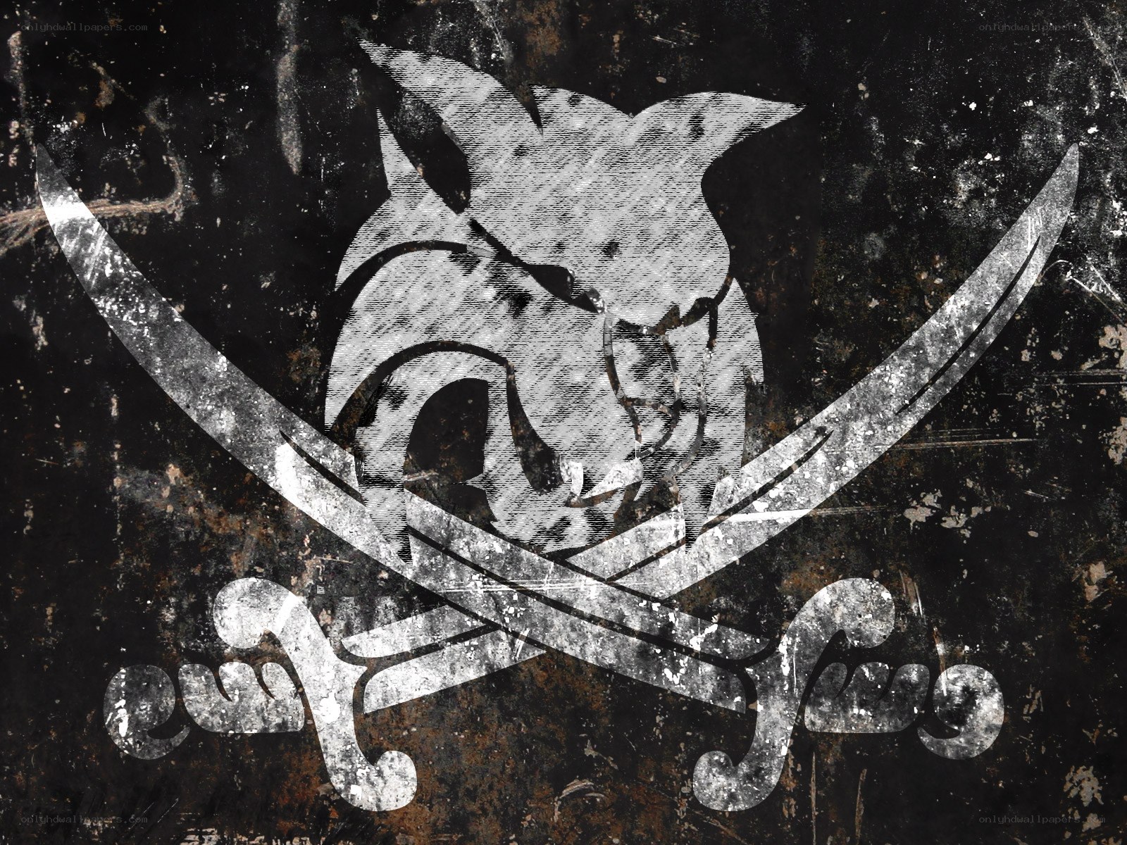 grungy pirate flag design