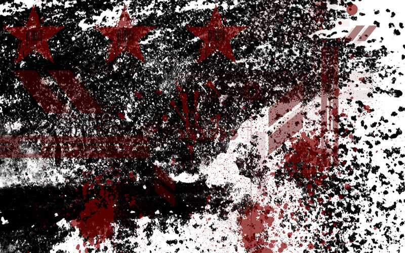 grungy red and black abstract design