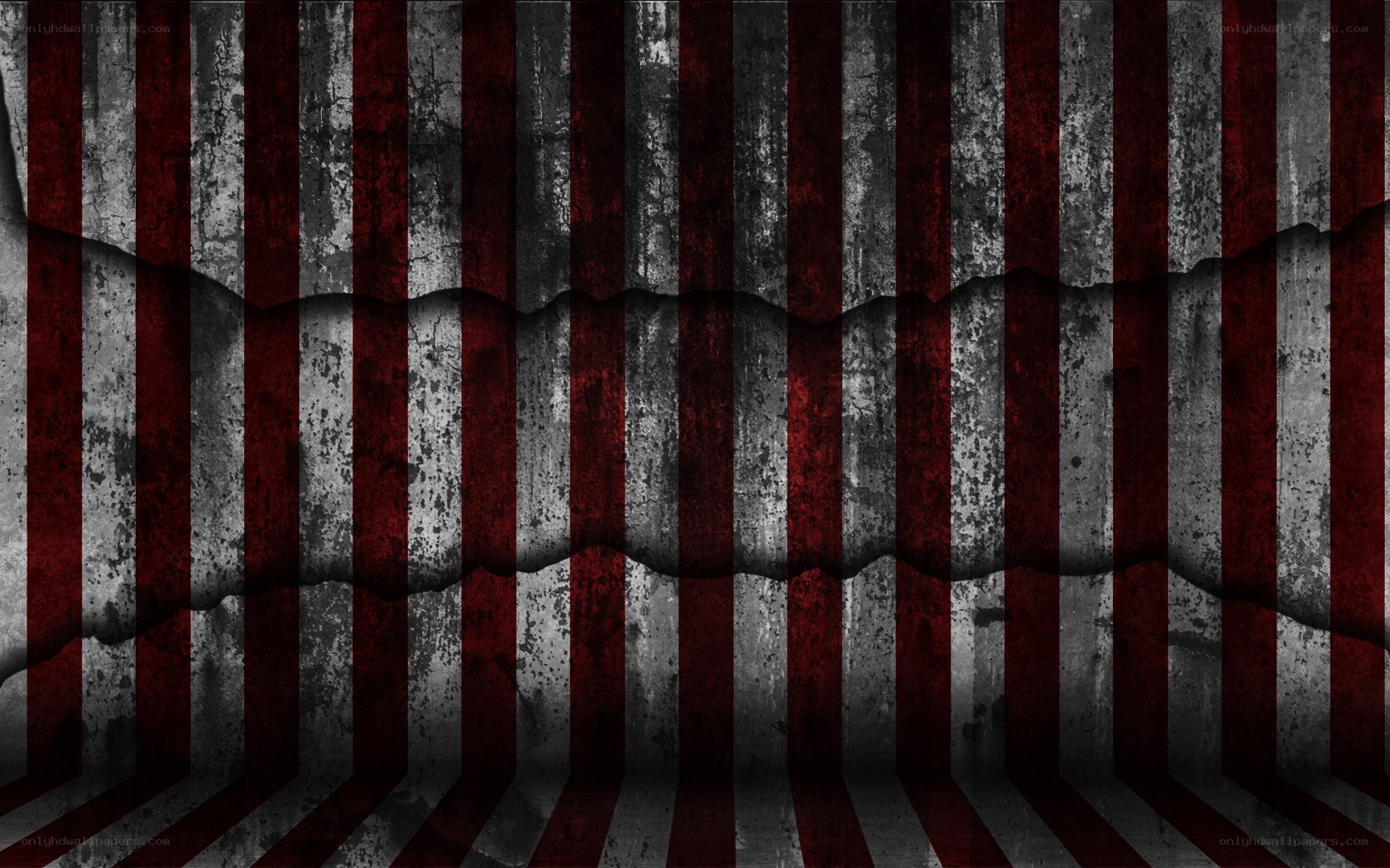 grungy red and gray stripes