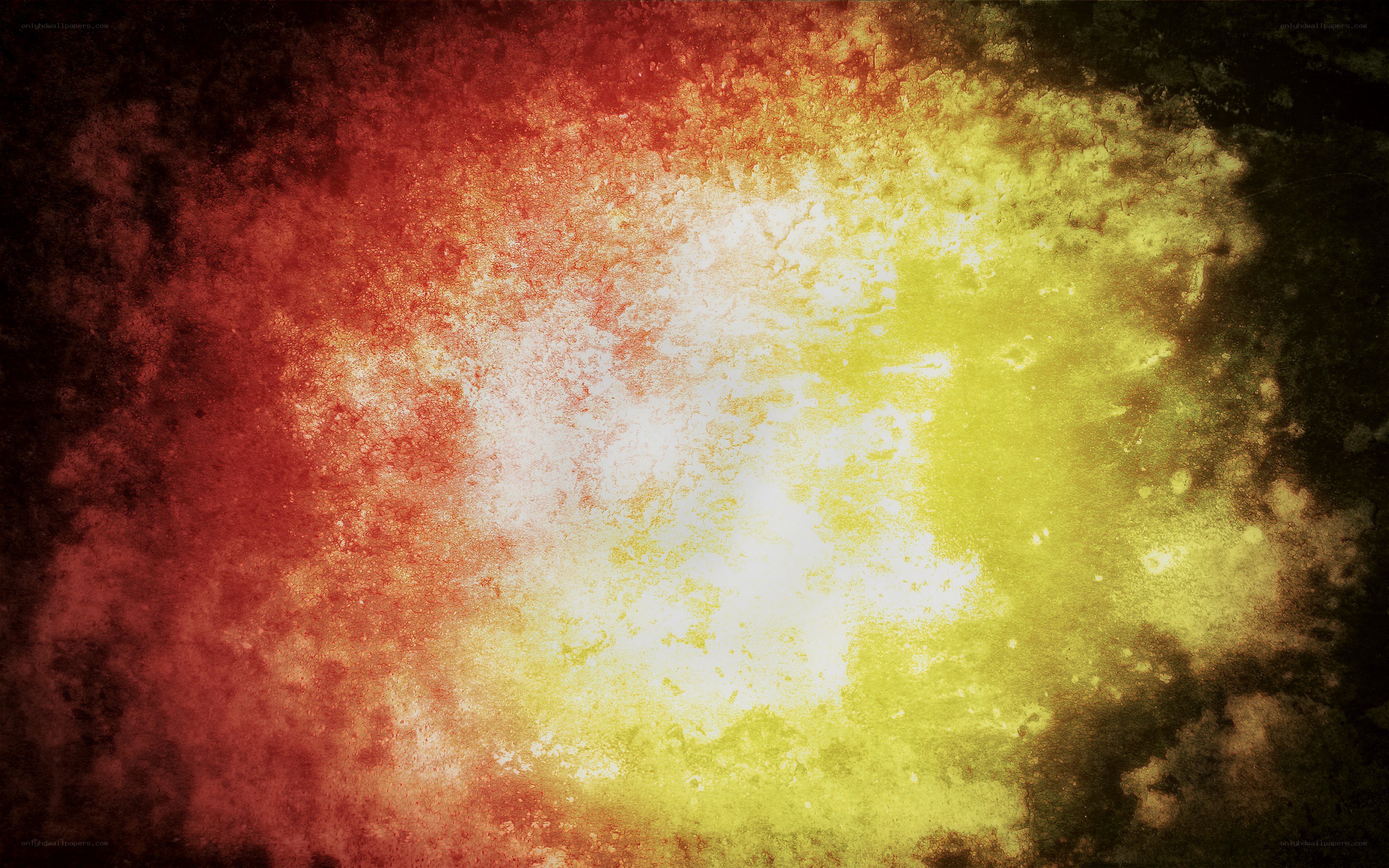grungy red and yellow explosion