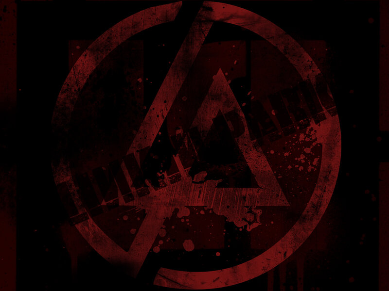 grungy red logo design