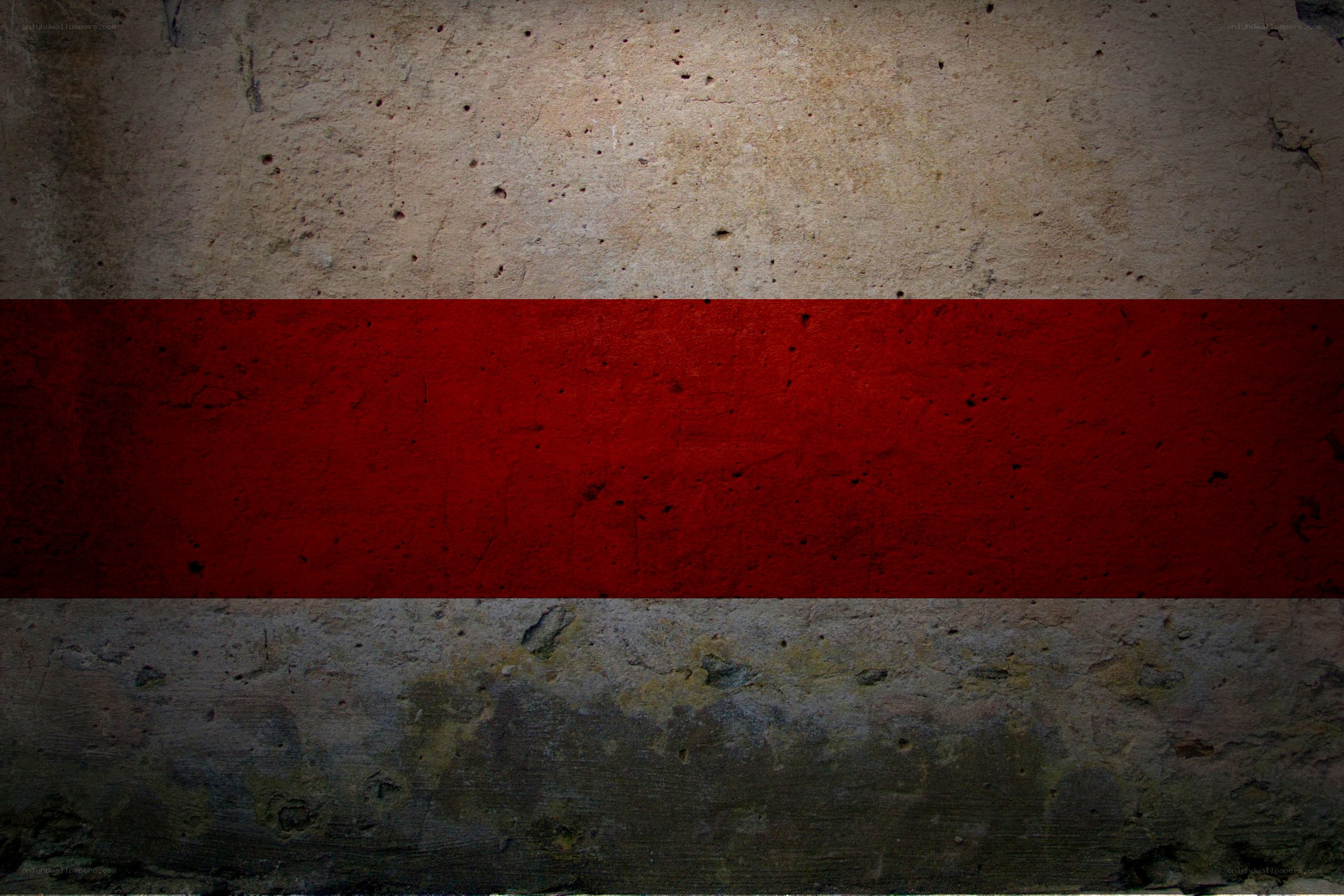 grungy red stripe on concrete
