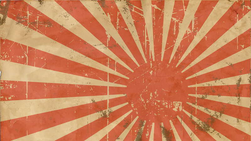 grungy rising sun design