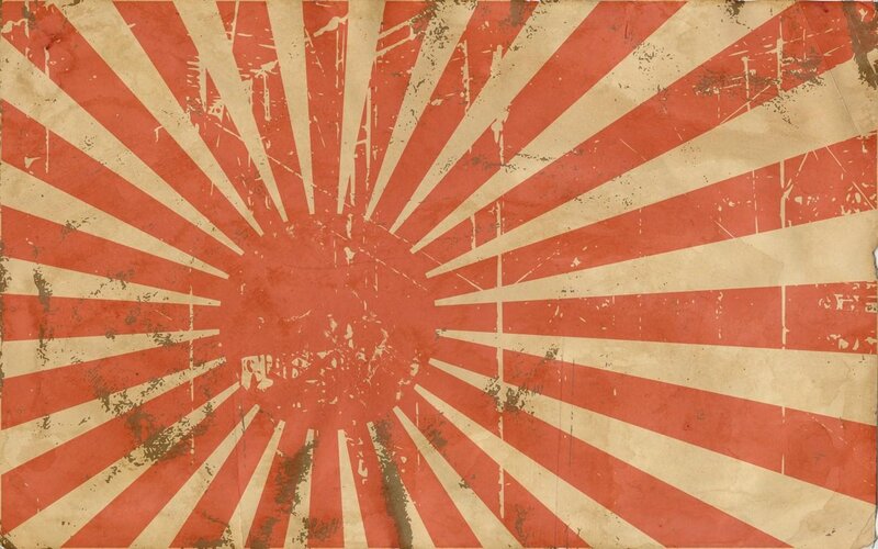 grungy rising sun flag