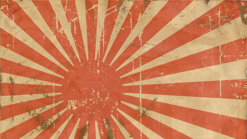 grungy rising sun flag
