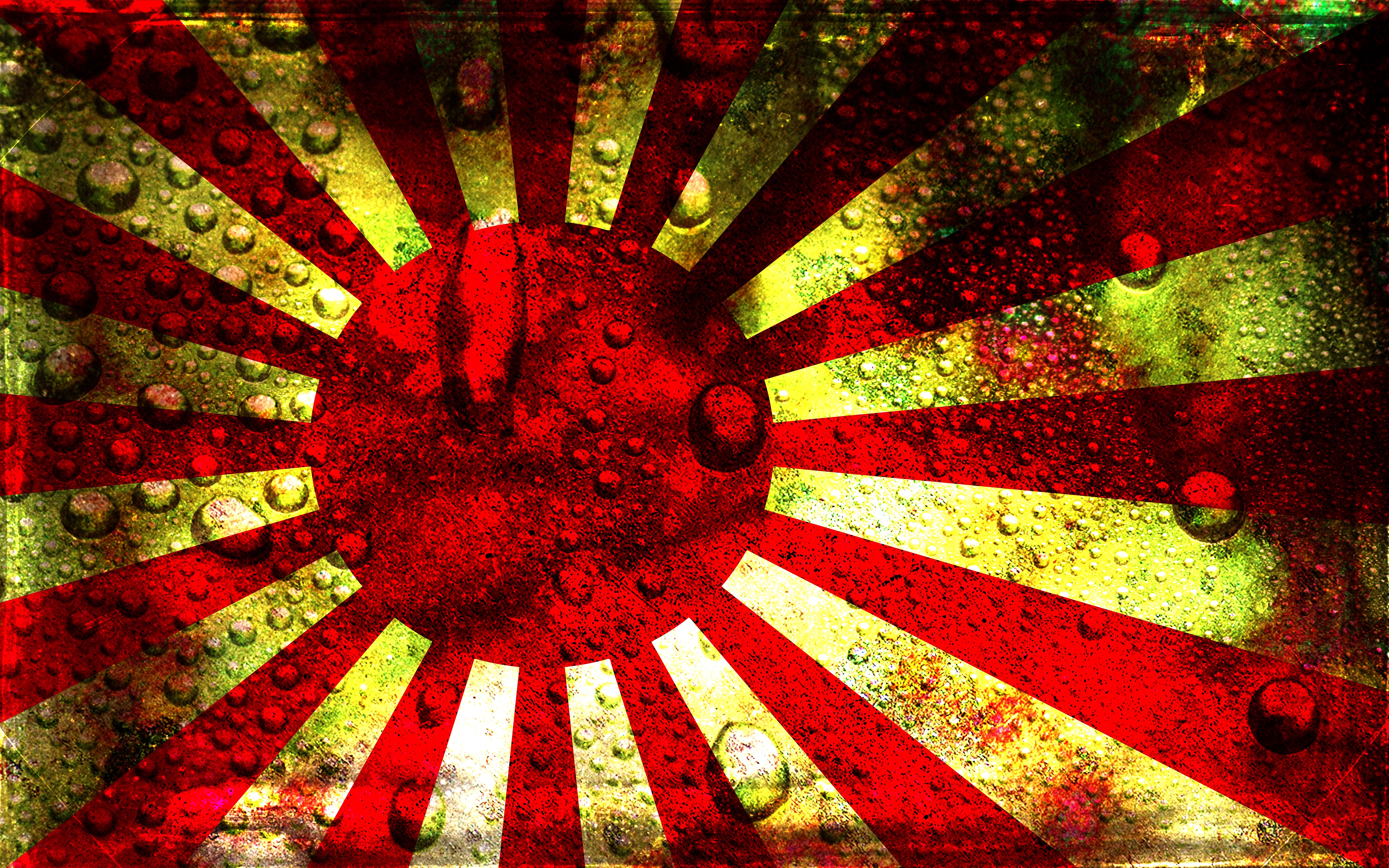 grungy rising sun flag