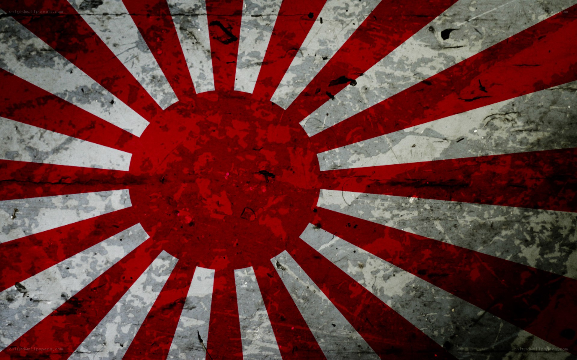 grungy rising sun flag